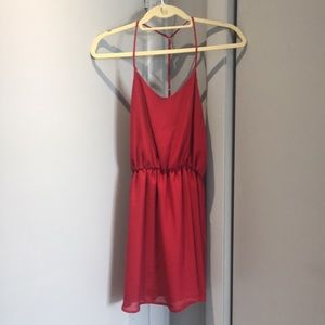 Red Chiffon Dress